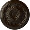 Ekena Millwork Damon Ceiling Medallion (Fits Canopies up to 3 3/8"), Hand-Painted Bronze, 20"OD x 1 1/2"P CM20DABZS - alternate 1